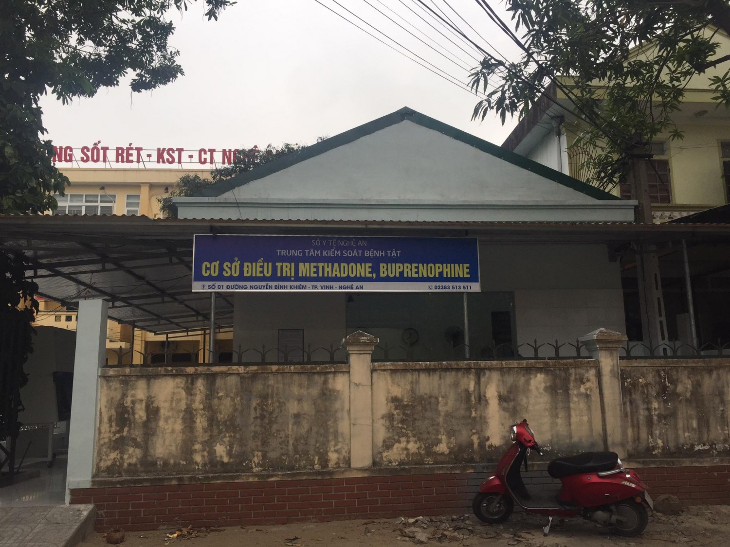 Cở sở điều trị Methadone Trung tâm kiểm soát bệnh tật tỉnh Nghệ An