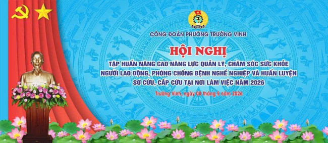 Trung tâm Kiểm soát bệnh tật tỉnh Nghệ An tham gia tập huấn nâng cao năng lực chăm sóc sức khỏe người lao động năm 2026