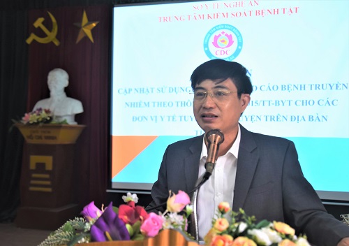 CDC Nghệ An: Tập huấn cập nhật hướng dẫn sử dụng phần mềm báo cáo bệnh truyền nhiễm
