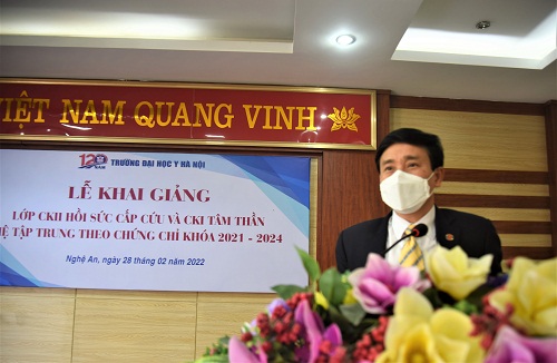 Lễ khai giảng lớp Bác sĩ CKII Hồi sức Cấp cứu và CKI Tâm thần hệ tập trung khóa học 2021-2024