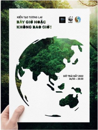 Hưởng ứng chiến dịch Giờ trái đất 2022 với chủ đề "Kiến tạo tương lai - bây giờ hoặc không bao giờ"