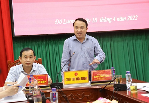 Giám đốc Sở Y tế Nghệ An làm việc toàn diện với Thường trực Huyện ủy, UBND huyện Đô Lương về công tác Y tế và Dân số trên địa bàn huyện