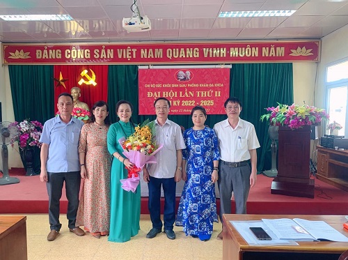 7 chi bộ thuộc Đảng bộ Bộ phận Trung tâm Kiểm soát bệnh tật tỉnh đã tổ chức thành công tốt đẹp Đại hội nhiệm kỳ 2022-2025 