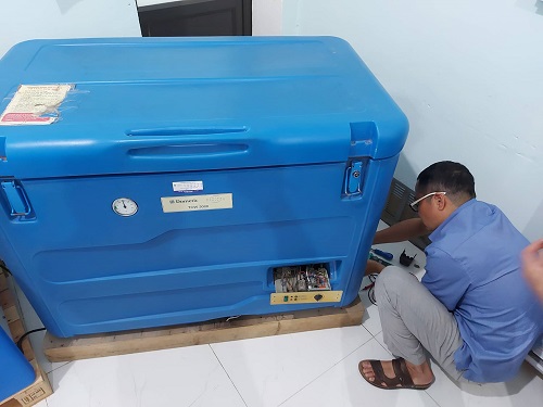 Sửa chữa hệ thống dây chuyền lạnh bảo quản đảm bảo chất lượng vắc xin.