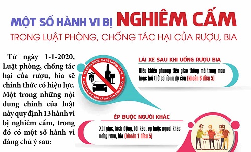 Tăng cường chấp hành quy định về phòng, chống tác hại của rượu, bia