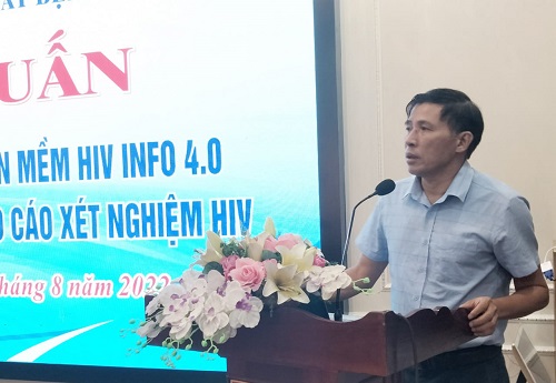 Tập huấn hướng dẫn sử dụng phần mềm HIV INFO 4.0