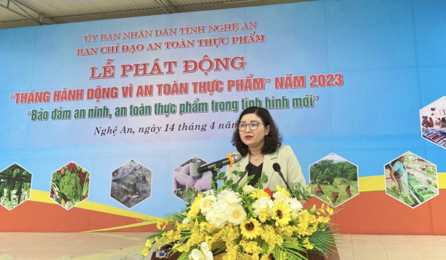 Nghệ An: Tổ chức Lễ phát động “Tháng hành động vì an toàn thực phẩm” năm 2023