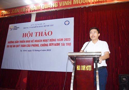 Nghệ An Hội thảo hướng dẫn triển khai kế hoạch hoạt động phòng, chống HIV/AIDS do Dự án Quỹ Toàn cầu tài trợ năm 2023.