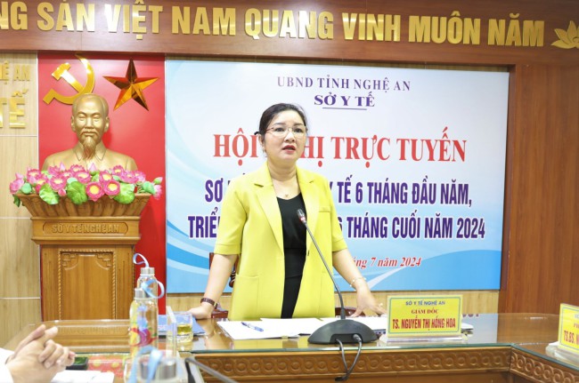 Hội nghị trực tuyến sơ kết công tác y tế 6 tháng đầu năm và triển khai nhiệm vụ 6 tháng cuối năm 2024.