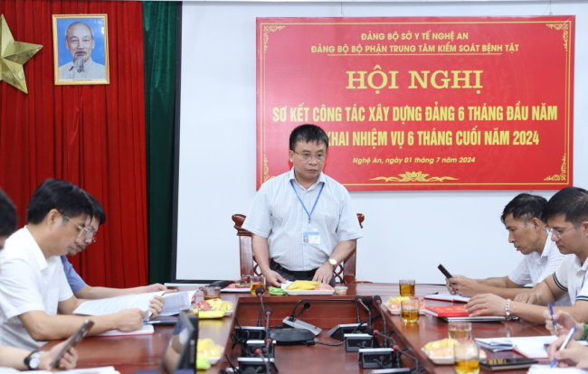 Hội nghị sơ kết công tác xây dựng Đảng 6 tháng đầu năm và triển khai nhiệm vụ 6 tháng cuối năm 2024.