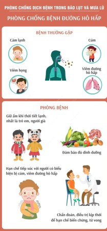 Phòng chống bệnh đường hô hấp sau bão lũ