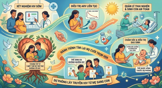 Hành trình tìm lại nụ cười trọn vẹn: Dự phòng lây truyền HIV từ mẹ sang con